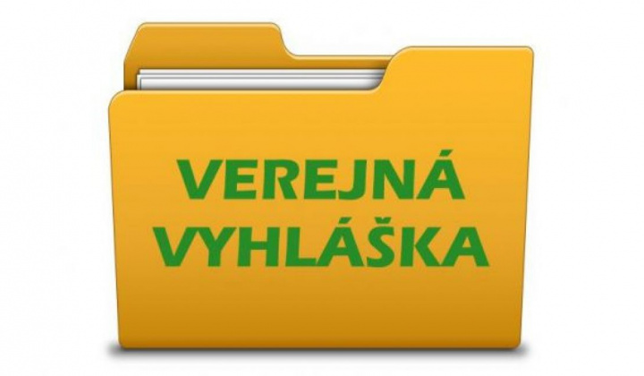 Fotka - Verejná vyhláška - oznámenie o začatí konania o staveb. zámere 