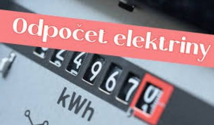 Fotka - ODPOČET ELEKTRINY - dňa 07.10.2026 
